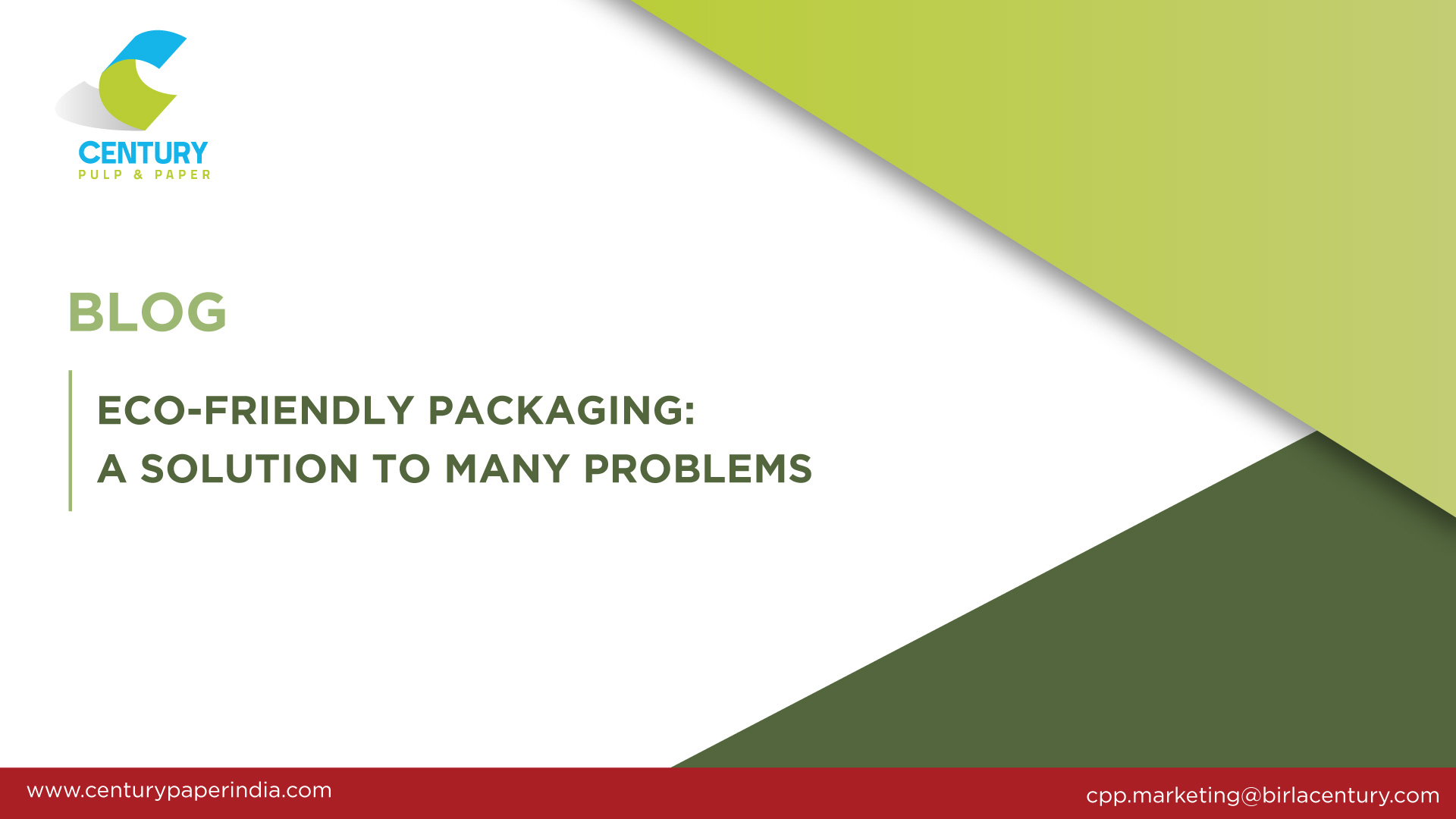 Eco-friendly packaging: a solution to many problems